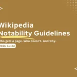 wikipedia notability guidelines
